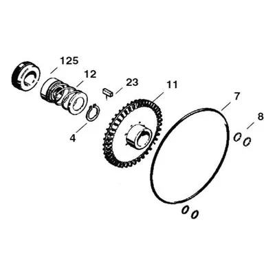 MTH Regenerative Turbine Pump Repair Parts, BKE5100 E51B Basic Repair Kit.