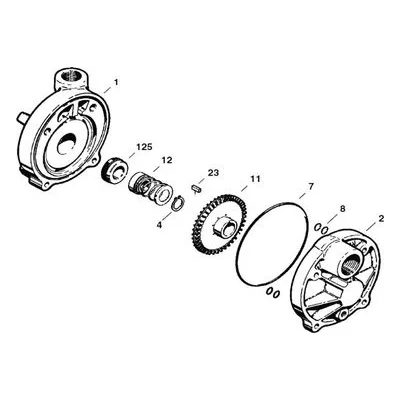 MTH Regenerative Turbine Pump Repair Parts, MKE5100 E51B Major Rebuild Kit.