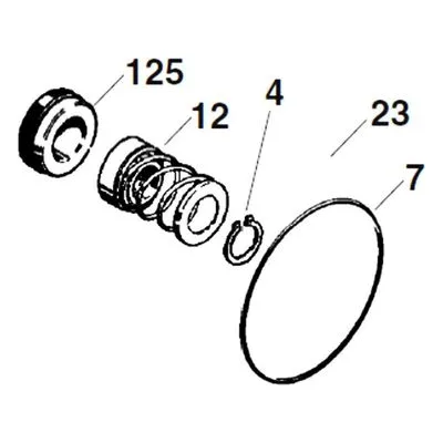 MTH Regenerative Turbine Pump Repair Parts, SKP3100 P31 Mechanical Seal/O-Ring Kit.