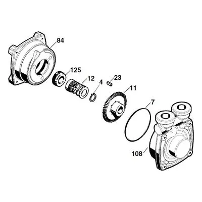 MTH Regenerative Turbine Pump Repair Parts, MKP3102 Major Rebuild Kit- P31C.