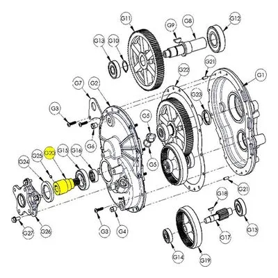 3370-123-00 AMT Pumps Repair Part INPUT PINION-0.625 KEYED- 56C-MBV. A Gorman-Rupp Company.