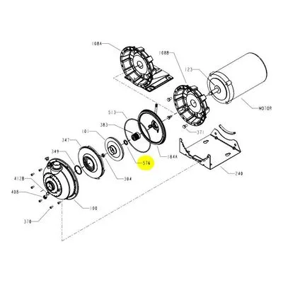 Goulds Part / Accessory 4K1221 SPRING RETAINER NPE 316SS Manufactured by Xylem.