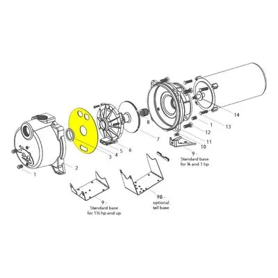 Goulds Pumps Repair Part 5K522 GT DIAPHRAGM (NEORENE/NYLON INSERT)