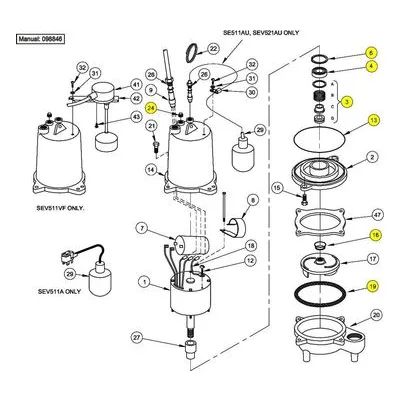 Barnes Pumps 085201 Repair Pump Part Number KIT, OVERHAUL