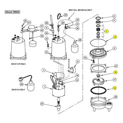 Barnes Pumps 085202 Repair Pump Part Number KIT, SEAL