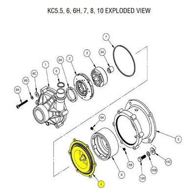 Finish Thompson A101703-1 Pump Repair Spare Part Barrier with Ceramic Shaft & Silicon Carbide Thrust Washer