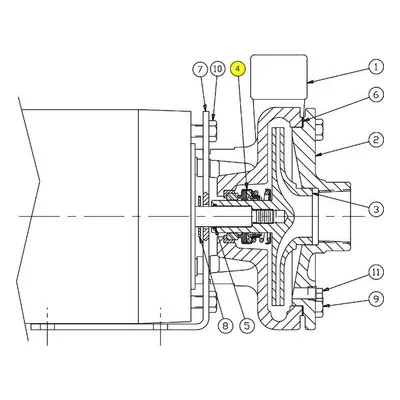 AMPCO Sanitary Pump Repair Part GS8104320, KIT 1" KC2 T21 CE/CA/BU