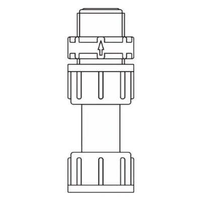 Grundfos 95730327 Dosing Pump Repair Parts, valve - PV-G5/8-3PVC/V/C X nutG5/8 Chemical Metering Pumps