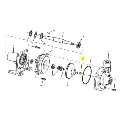 AMT Pump Repair Part 1784-001-00, 7/16-20 ACORN NUT -SS