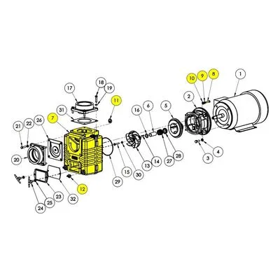 AMT Pumps 4870-001-95 CASING XCI 4X4 SUBGRP