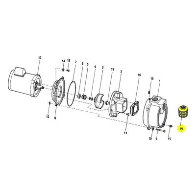 AMT Pump Repair Part 1679-001-00, 2.00 IN NPT STRAINER XST (TRASH TYPE)