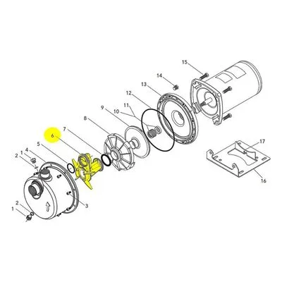 Goulds Pumps Repair Part 3L20 NOZ/DIF ASSY-LJ05S