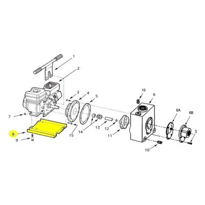AMT Pump Repair Part 4220-100-00, BASE PLATE