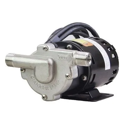 Chugger Pump CPSS-IN-1 Inline Stainless Steel 115 Volt Home Brew Beer Pump