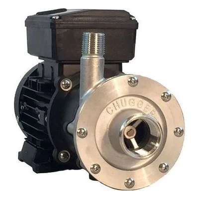Chugger Pump Max TCPSSMAX-CI Center Stainless Steel 115/230 Volt TEFC Home Brew Beer Pump