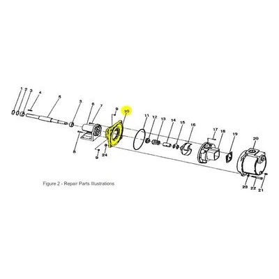AMT Pump Repair Part 2182-010-00, ADAPTER C. IRON 393 SERIES MBV -01