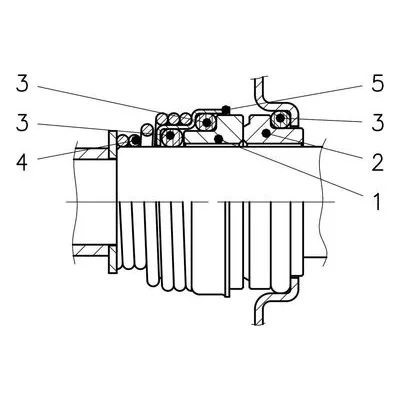 10L69 Goulds Water Technology MECH SEAL CAR/SILCAR/VITON 1-5HM SLEEVE, Pump Repair & Replacement Parts by Xylem.