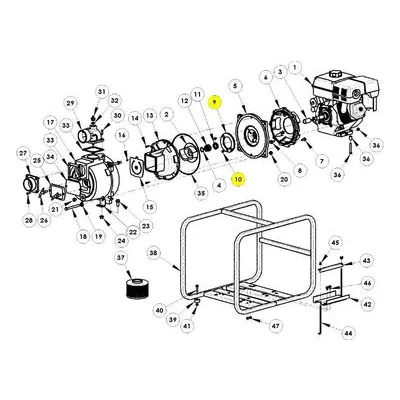 AMT Pumps 2182-004-90 WEARPLATE AND SCREW KIT FOR 3" TRASH PUMP ADAPTER