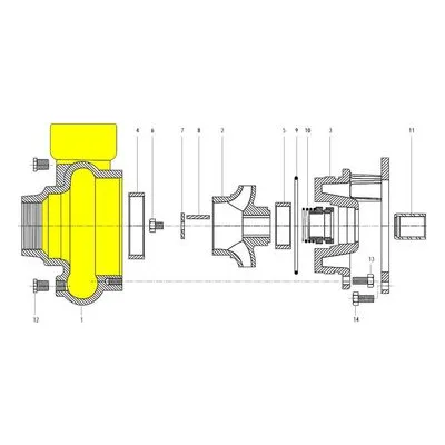 Goulds Part / Accessory 1K238 CASING-3656M 4 X 5 - 8 Manufactured by Xylem.