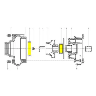 Goulds Pumps Repair Part 4K265 WRG. RING-3656M 8 INCH