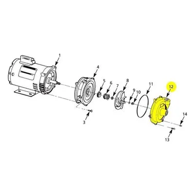 AMT Pump Repair Part 3690-002-09, CASING XCI 1 1/4 X 1 MACH