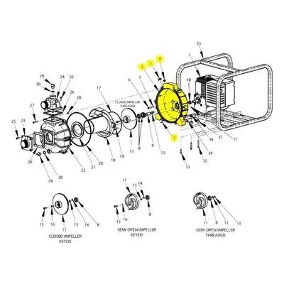 AMT Pump Repair Part 3S5X-036-96, ADAPTER/BRACKET METRIC FOR YANMAR SBGRP/KIT