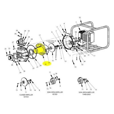 AMT Pump Repair Part 2P5X-150-95, VOLUTE XCI HI PRESS KIT/ SUBGROUP