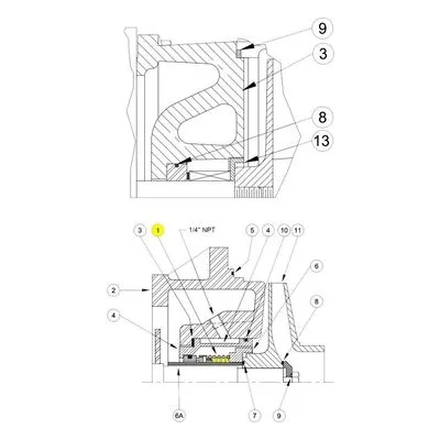20500-C Burks SEAL, MECH, 1.250", C/NR/V by Crane Pumps