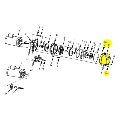AMT Pump Repair Part 4780-002-95, AMT/BLANK 1.5 INCH XCI CASING SUBGROUP. 4782-95 & 4786-95 1 1/2" Sprinkler Booster Pumps.