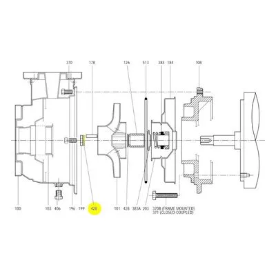 Goulds Pumps Repair Part 5L73 IMPLR GASKT-PR BX/12