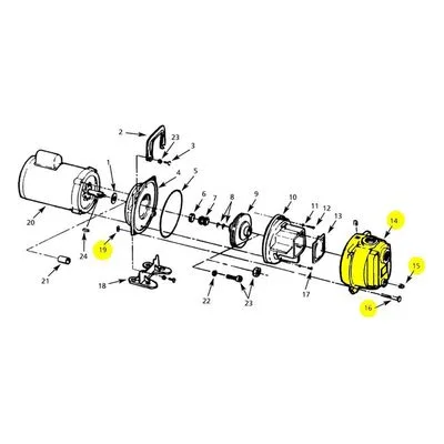 3160-001-95 AMT Pumps Repair Part CASING XCI 1.5"NPT SUBGROUP/KIT. A Gorman-Rupp Company.