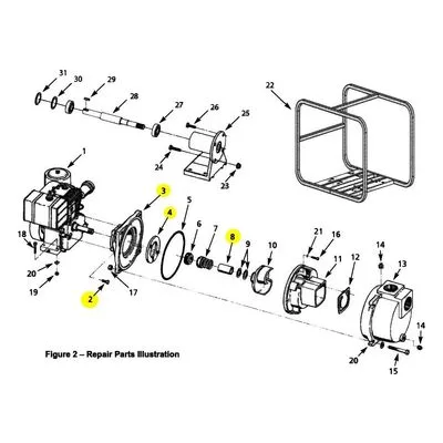 AMT 316F-032-95 Pump Repair Part - ADAPTER W/ WEARPLATE METRIC FOR DIESEL S.