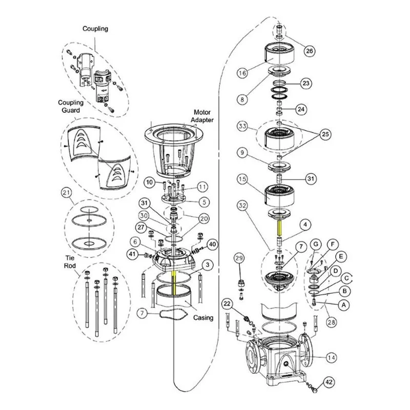 Goulds Water Technology 4L525 e-SV Series Repair Parts, Shaft by Xylem.