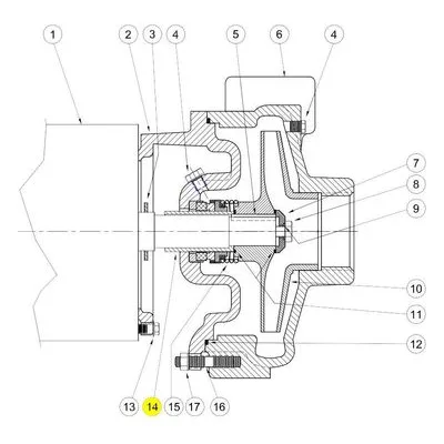 Burks Pump Part Number 22063-A, Shaft Sleeve - SS