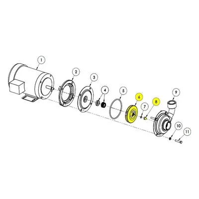 AMT Pump Impeller Kit Repair Part 5494-010-98, IMP XSS 3.00HP 3PH SUBGRP
