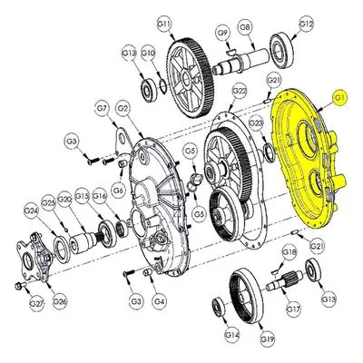 3370-090-01 AMT Pumps Repair Part OUTPUT GEARBOX HALF AMT MACH. A Gorman-Rupp Company.