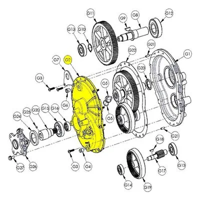 3370-091-01 AMT Pumps Repair Part INPUT GEARBOX HALF AMT MACH. A Gorman-Rupp Company.