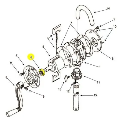 AMT 5541-95 Rotary Drum Pump Repair Part 5541-300-90, LIP SEAL KIT