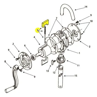 AMT Pump Repair Part 5541-010-90, CARBON VANES SPRING & ROD KIT