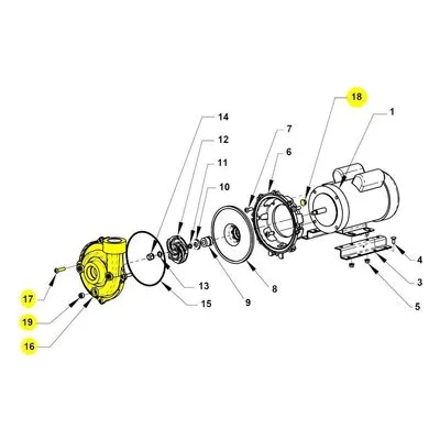 2A3D-002-95 AMT Pumps Repair Part CASING XCI FS 2" X 2" NPT SUBGROUP. A Gorman-Rupp Company.