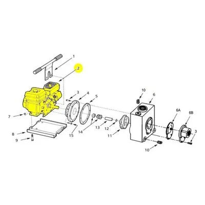 AMT Pump Repair Part 1630-008-00, BS 083132-0243F1 0.63 T-SHAFT 550 SERIES ENGINE 422