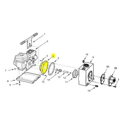AMT Pump Repair Part 1474-000-01, 242-2GFXCI ADAPTER MACHINED 422 Series
