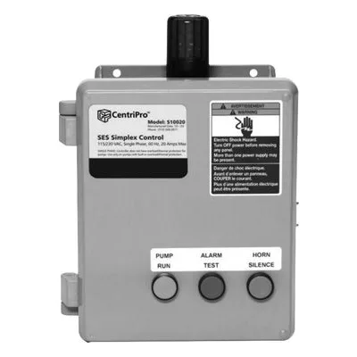 Goulds S10020 Wastewater Pump Accessory by CentriPro, Control Panel A Xylem Brand.