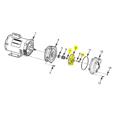 AMT 3700-013-98 Pump Repair Part - IMP XSS 0.75HPODP 3PH SUBGRP (6).