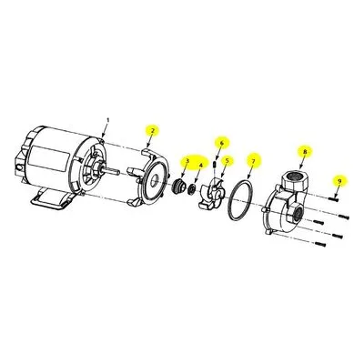AMT 3201-K6 Pump Repair Kit 3201-96 Unassembled Parts
