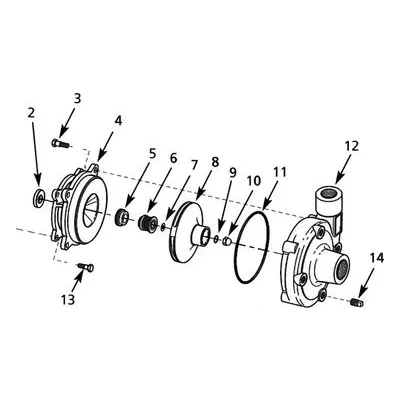 12DC-K8 AMT Pumps Repair Part Pump Repair Kit Fits 12DC-98. A Gorman-Rupp Company.