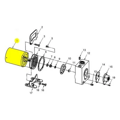 AMT Pump Part 1626-027-00, 3.00 HP 3PH 208-230/460 VAC ODP 56J MOTOR. 2767-95, 2766-95, 2767-98, & 2766-98 Self Priming Pumps.