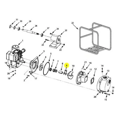 AMT Pump Repair Part 1658-000-90, 242GF PACKAGE IMPELLER SHIMS