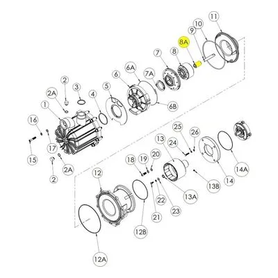 Finish Thompson J103917-1 Pump Repair Spare Part Impeller Bushing