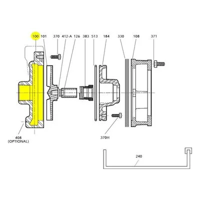 Goulds Pumps Repair Part 1K279 ICS CASING